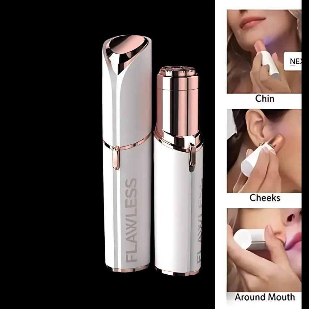 waterproof Rechargeable Facial Hair Removal Pen for Women - 3 Pcs Accessories Included - Image 3